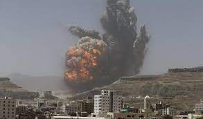 خارطة الغارات الأخيرة على اليمن 