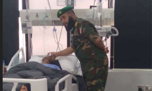 اصابة قائد فصيل بمعارك مطار  عدن